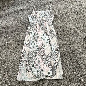 Maurice's Paisley Ruffle Trim Maxi Dress XS